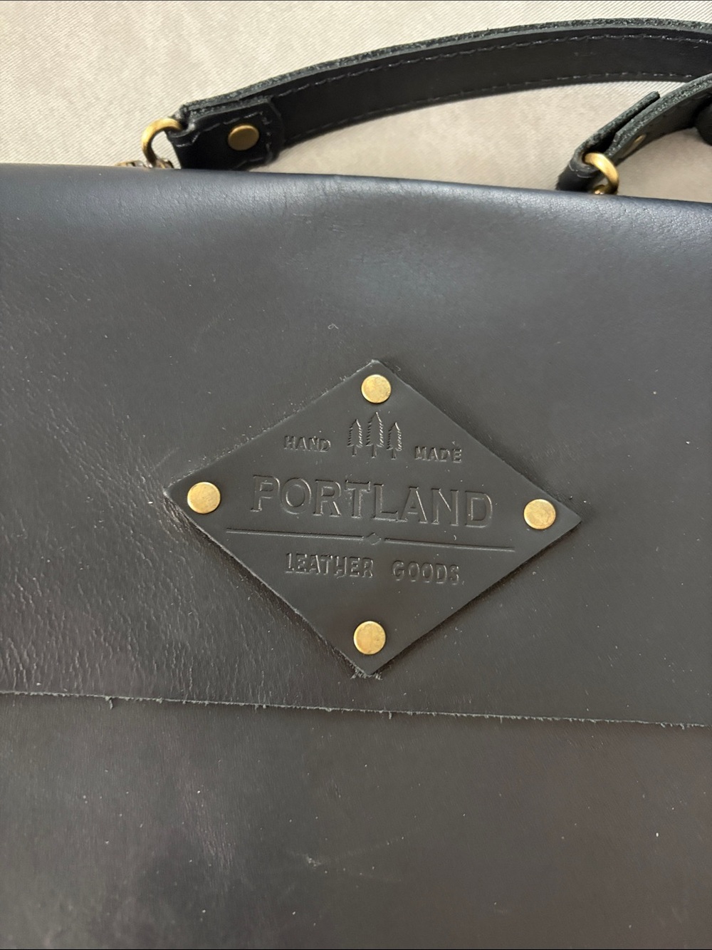 Portland Leather Goods Black Crossbody Bag - Picture 4 of 9